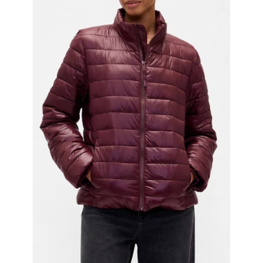 GAP Women's ColdControl Puffer Jacket Quilted Water Resistant Coat Tuscan Red